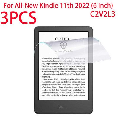 3 PCS PET мек филмов протектор за екран за 2022 Kindle 11-то поколение 6 инча C2V2L3 защитно фолио за изцяло нов Kindle 11th 2022