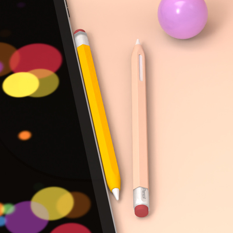 Silikónové puzdro na stylus pre Apple Pencil 1/2, farebne zodpovedajúce ochranné puzdro na stylus, protišmykové, proti pádu, puzdro na pero pre iPad 2/1