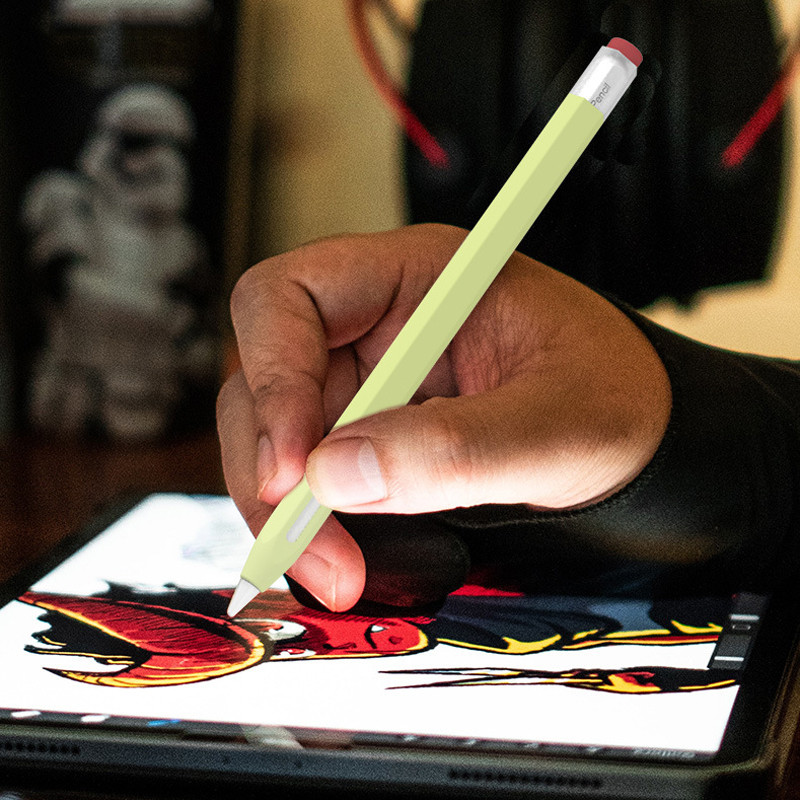 Silikónové puzdro na stylus pre Apple Pencil 1/2, farebne zodpovedajúce ochranné puzdro na stylus, protišmykové, proti pádu, puzdro na pero pre iPad 2/1