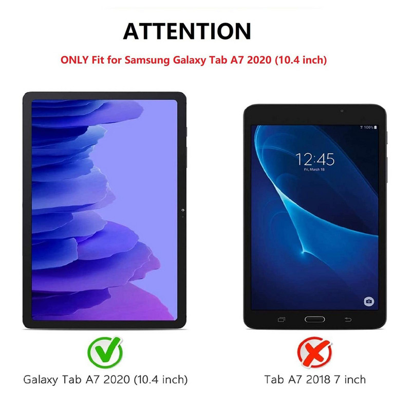 Rūdīts stikls Samsung Galaxy Tab A7 10.4 ekrāna aizsargplēvei A 7.0 8.0 8.4 9.7 10.1 9.6 10.5 S7 11 collu planšetdatora aizsargplēve