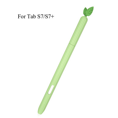 Slatka silikonska maska od povrća za Samsung Galaxy Tab S6 Lite S7/S7 Plus olovka Zaštitni rukav Skin Cover Pencil S Pen Cases Funda
