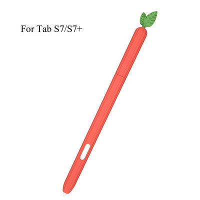 Slatka silikonska maska od povrća za Samsung Galaxy Tab S6 Lite S7/S7 Plus olovka Zaštitni rukav Skin Cover Pencil S Pen Cases Funda
