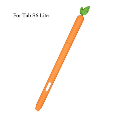 Slatka silikonska maska od povrća za Samsung Galaxy Tab S6 Lite S7/S7 Plus olovka Zaštitni rukav Skin Cover Pencil S Pen Cases Funda