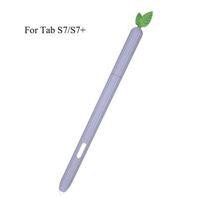 Slatka silikonska maska od povrća za Samsung Galaxy Tab S6 Lite S7/S7 Plus olovka Zaštitni rukav Skin Cover Pencil S Pen Cases Funda