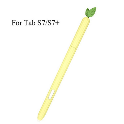 Slatka silikonska maska od povrća za Samsung Galaxy Tab S6 Lite S7/S7 Plus olovka Zaštitni rukav Skin Cover Pencil S Pen Cases Funda