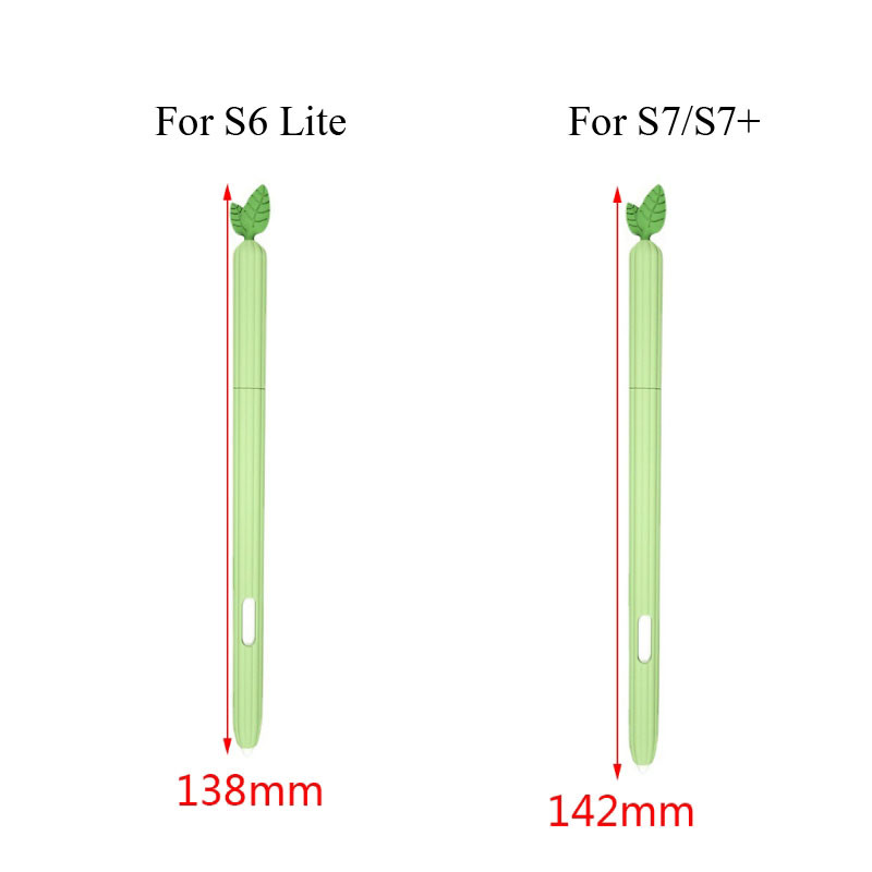 Slatka silikonska maska od povrća za Samsung Galaxy Tab S6 Lite S7/S7 Plus olovka Zaštitni rukav Skin Cover Pencil S Pen Cases Funda