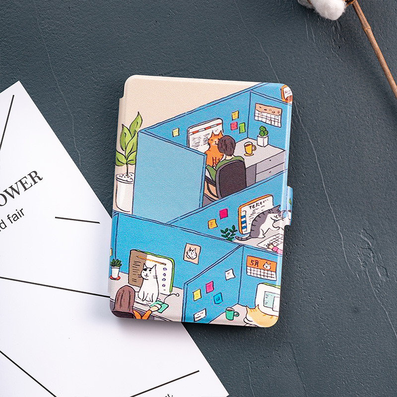 Za Funda Kindle NO.M2L3EK Case 11th Gen 2021 Japanese Cat Sleeve for Kindle Paperwhite Case 10th Generation 2018 Cover Capa