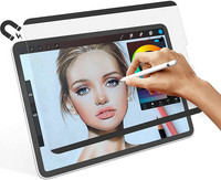 За iPad Mini 6 8.3 A2569 Pro 11 12.9 M1 2021 Air4 10.9 10.2 Draw/Write Like Paper Feed Screen Protector Film Magnetic Removable