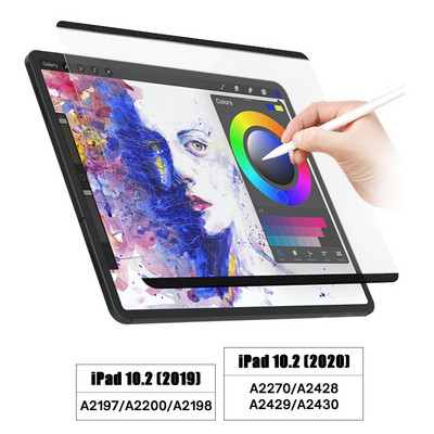 За iPad Mini 6 8.3 A2569 Pro 11 12.9 M1 2021 Air4 10.9 10.2 Draw/Write Like Paper Feed Screen Protector Film Magnetic Removable
