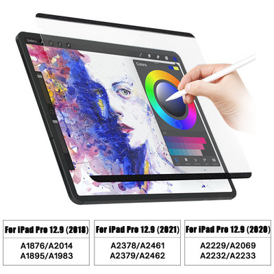 За iPad Mini 6 8.3 A2569 Pro 11 12.9 M1 2021 Air4 10.9 10.2 Draw/Write Like Paper Feed Screen Protector Film Magnetic Removable