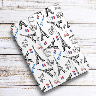 Eiffelov toranj za Air 4 iPad Pro 11 Case 2021 s držačem za olovke 10.2 8th 7th Mini 5 Air 2 Silikonska maska 2020 10.5 Air 3