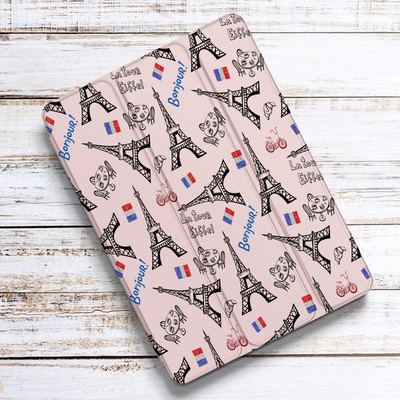 Eiffelov toranj za Air 4 iPad Pro 11 Case 2021 s držačem za olovke 10.2 8th 7th Mini 5 Air 2 Silikonska maska 2020 10.5 Air 3