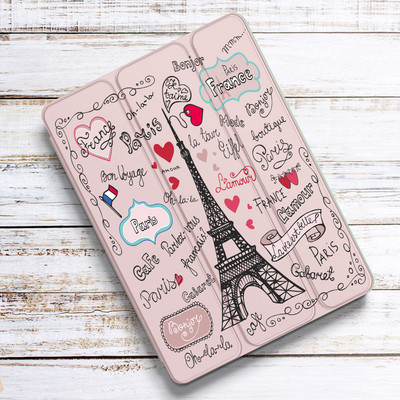 Eiffelov toranj za Air 4 iPad Pro 11 Case 2021 s držačem za olovke 10.2 8th 7th Mini 5 Air 2 Silikonska maska 2020 10.5 Air 3