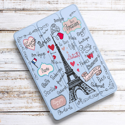 Eiffelov toranj za Air 4 iPad Pro 11 Case 2021 s držačem za olovke 10.2 8th 7th Mini 5 Air 2 Silikonska maska 2020 10.5 Air 3