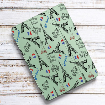 Eiffelov toranj za Air 4 iPad Pro 11 Case 2021 s držačem za olovke 10.2 8th 7th Mini 5 Air 2 Silikonska maska 2020 10.5 Air 3