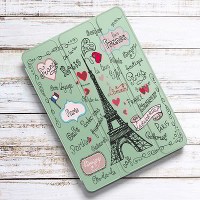 Eiffelov toranj za Air 4 iPad Pro 11 Case 2021 s držačem za olovke 10.2 8th 7th Mini 5 Air 2 Silikonska maska 2020 10.5 Air 3