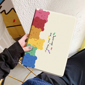 Krāsains vāciņš iPad Pro 11 2020 2018 10,2 9,7 korpuss, mīksts aizmugures statīvs Smart Cover iPad Air 2 1 3 Pro 10.5 6th 7th Gen Capa