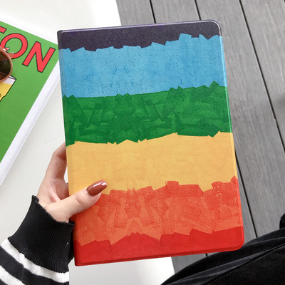 Krāsains vāciņš iPad Pro 11 2020 2018 10,2 9,7 korpuss, mīksts aizmugures statīvs Smart Cover iPad Air 2 1 3 Pro 10.5 6th 7th Gen Capa