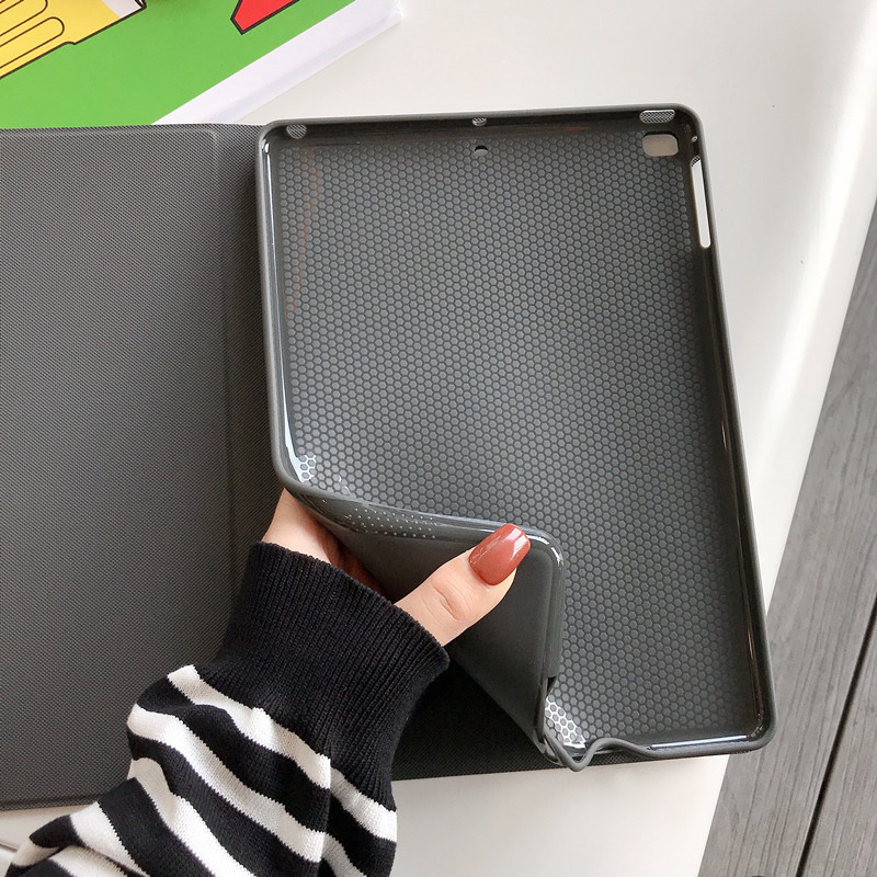 Krāsains vāciņš iPad Pro 11 2020 2018 10,2 9,7 korpuss, mīksts aizmugures statīvs Smart Cover iPad Air 2 1 3 Pro 10.5 6th 7th Gen Capa