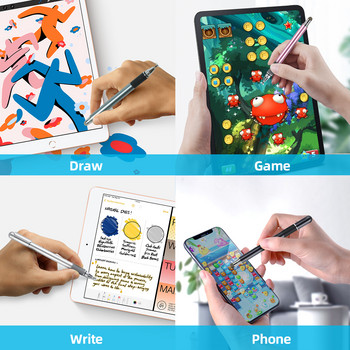 Стилус за телефон, таблет, писалка 2 в 1 екран, сензорна писалка, лаптоп, молив за рисуване, смартфон, повърхностна писалка за Xiaomi Samsung