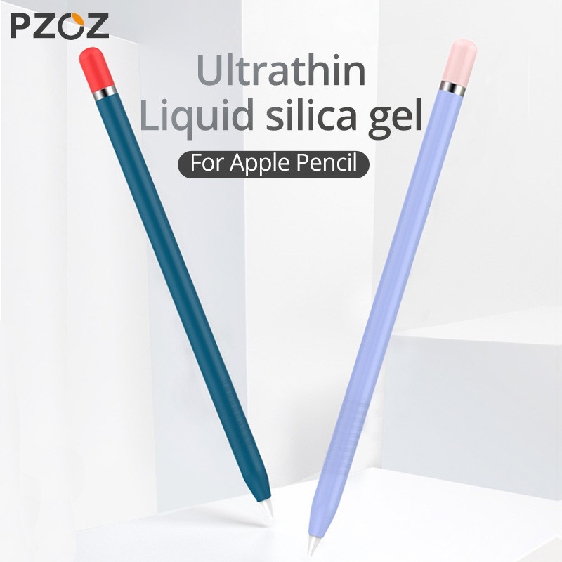 PZOZ Silikona uzmava Apple Pencil 1 Vāks aizsargmaciņa Silikagels Krāsains iPad Planšetdatoram Touch Pen Stylus