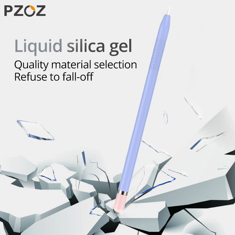 PZOZ Silikona uzmava Apple Pencil 1 Vāks aizsargmaciņa Silikagels Krāsains iPad Planšetdatoram Touch Pen Stylus