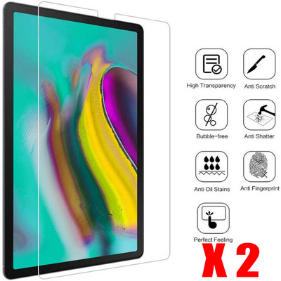 2 бр. Протектор за екран от закалено стъкло за таблет за Samsung Galaxy Tab S5E T720 Защитно фолио с пълно покритие