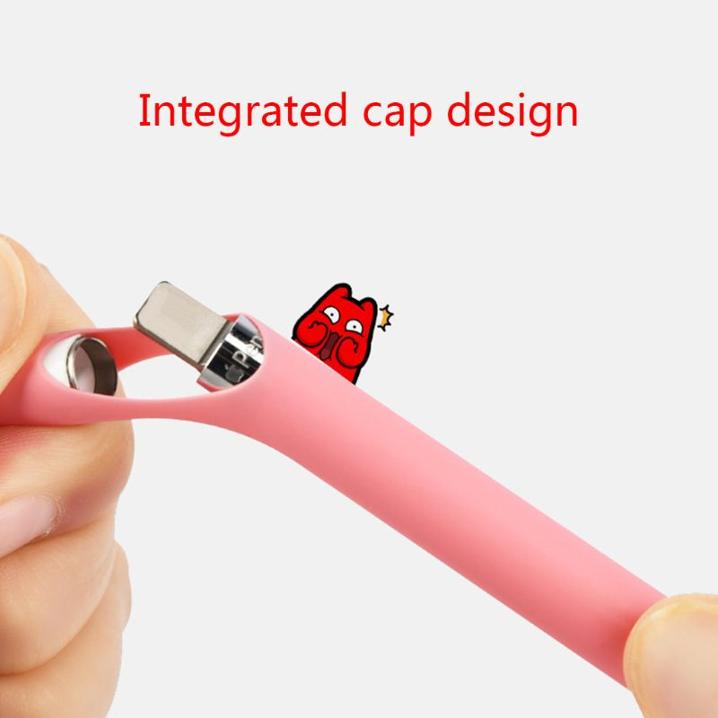 Mielas gyvūnų raštas, nesibraižantis silikoninis apsauginis maišelio dangtelio laikiklio dėklas, skirtas Apple Pencil 1, skirtas iPad pieštukui 1