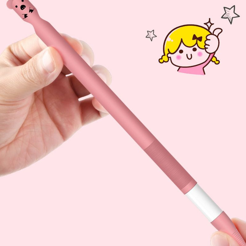 Mielas gyvūnų raštas, nesibraižantis silikoninis apsauginis maišelio dangtelio laikiklio dėklas, skirtas Apple Pencil 1, skirtas iPad pieštukui 1