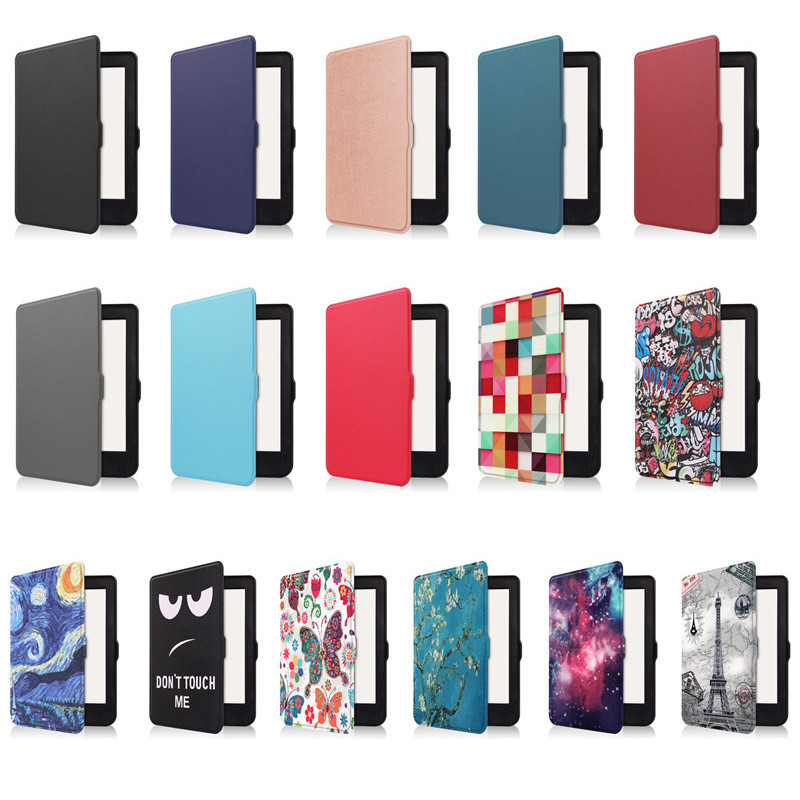 Kobo Nia tokhoz Aranyos pillangós virággal festett puha TPU hátsó intelligens védőburkolat Capa Kobo Nia fedélhez, automatikus alvó/ébresztő tollhoz