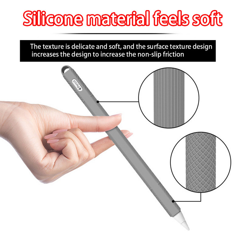 „IPad“ planšetinio kompiuterio jutiklinis rašiklis TPU minkštas silikoninis apsauginis antgalio dangtelis „Apple Pencil 2 Pencil2“ ekrano rašiklis, apsaugantis nuo įbrėžimų