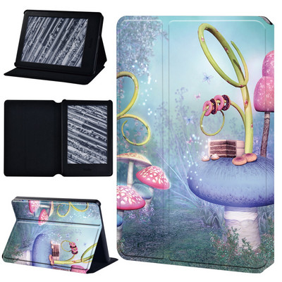 Tok: Kindle 8 10 Paperwhite 1 2 3 4 5 5/6/7/10/11th Gen Leesésgátló Forest Series Pu bőr táblafólia borító + ceruza