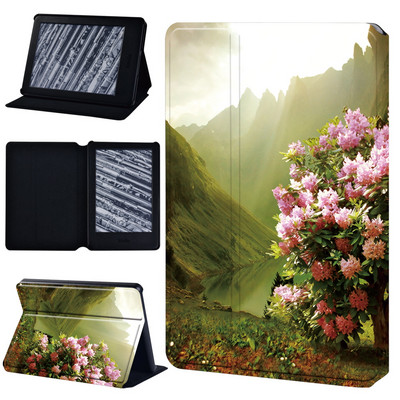 Tok: Kindle 8 10 Paperwhite 1 2 3 4 5 5/6/7/10/11th Gen Leesésgátló Forest Series Pu bőr táblafólia borító + ceruza