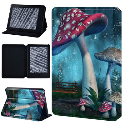 Tok: Kindle 8 10 Paperwhite 1 2 3 4 5 5/6/7/10/11th Gen Leesésgátló Forest Series Pu bőr táblafólia borító + ceruza