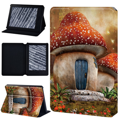 Tok: Kindle 8 10 Paperwhite 1 2 3 4 5 5/6/7/10/11th Gen Leesésgátló Forest Series Pu bőr táblafólia borító + ceruza