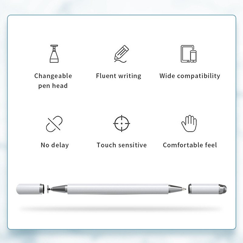 Elough 3in1 Stylus Pen Universal για Iphone iPad Μολύβι Android Smartphone Tablet Οθόνη αφής Στυλό σχεδίασης Xiaomi Huawei Samsung