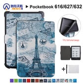 Walkers tanka torbica za Pocketbook 616/627/632 Ereader PU kožna zaštitna maska za Pocketbook Basic Lux 2 Touch HD 3