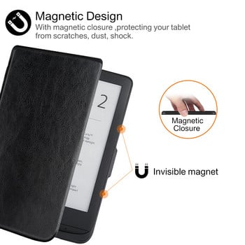 Walkers Slim Case for Pocketbook 616/627/632 Ereader PU Leather Protective Shell for Pocketbook Basic Lux 2 Touch HD 3