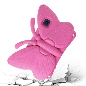 За Samsung Galaxy Tab A 8.0 SM-T290 T295 T297 10.1 инча T510 T515 Сладък детски калъф Удароустойчив EVA Butterfly Stand Капак за таблет