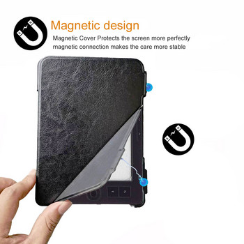 Ултра тънък нов стил кожен калъф за Digma S683g E-Ink Carta Ebook Reader Easy Folio Pocket Cover Защитна обвивка за S683