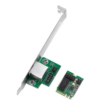 M.2 A ключ и E ключ към 1 порт 10/100/1000Mbps Gigabit Ethernet NIC адаптер за мрежова карта RJ45 карта за LAN контролер