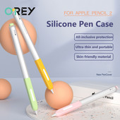 Husă colorată din silicon moale pentru Apple Pencil 2 Husă de protecție anti-cădere, anti-alunecare, pentru Apple Pencil 2nd Tablet Touch Pen