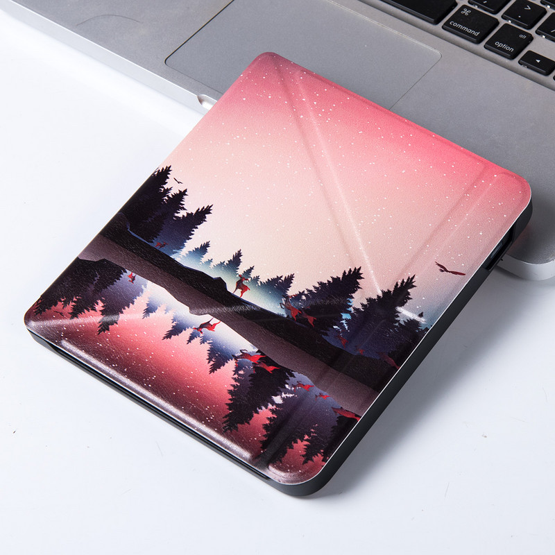 Plāns vāciņš Tolino Vision 6 e-lasītājam (2021. gada izlaidums) — augstākās kvalitātes PU ādas origami statīva vāciņš ar automātisko miega režīmu.