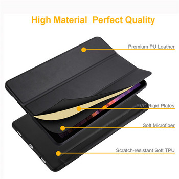 Solid Coque For Samsung Tab A 10.5 Case 2018 Tablet SM-T595 T590 Cover for Galaxy Tab A 10 5 2018 Case SM-T590 T595 Etui + Pen