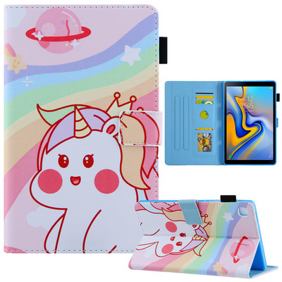 Skirtas Samsung Galaxy Tab A8 10 5 dėklui mielas Kawaii Panda Unicorn dažytas minkštas TPU dangtelis, skirtas Samsung Tab A7 Lite dėklui planšetiniams kompiuteriams vaikams