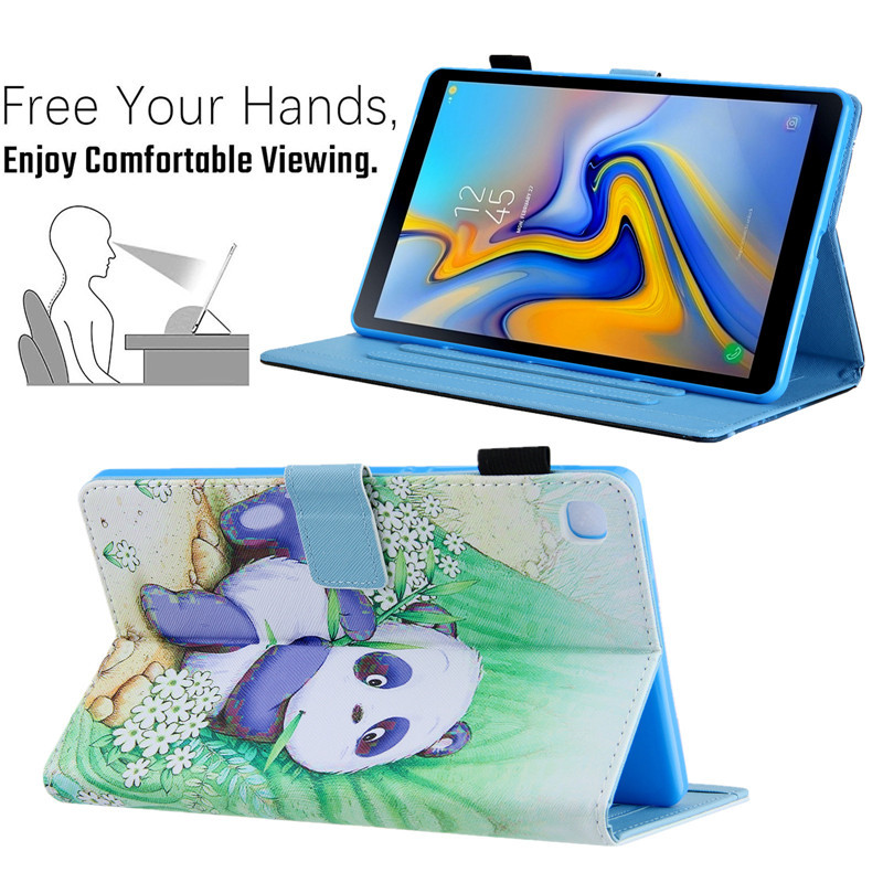 Skirtas Samsung Galaxy Tab A8 10 5 dėklui mielas Kawaii Panda Unicorn dažytas minkštas TPU dangtelis, skirtas Samsung Tab A7 Lite dėklui planšetiniams kompiuteriams vaikams