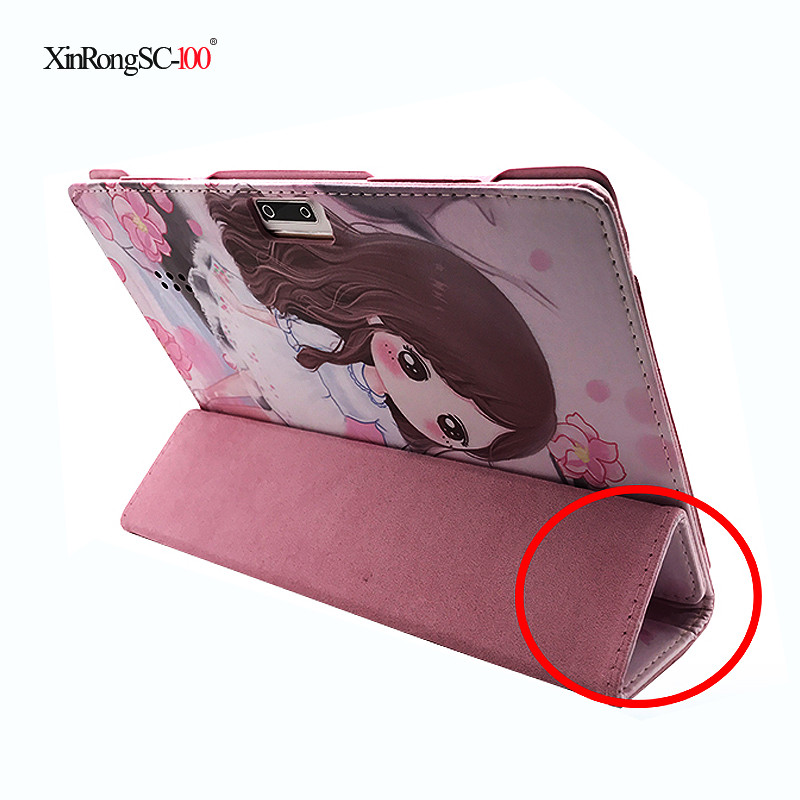 PU ādas vāciņš YOTOPT K107/Perkbox M10 Octa Core Android 9.0 10,1 collas Android planšetdatora statīva futrālim