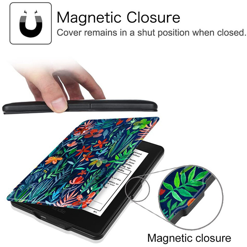 Kindle 8 futrālis Kindle 8. paaudzes 2016. gada izlaišanas Ereader e-grāmatai ar automātisku miega/pamošanās pretestību Kindle modelim SY69JL