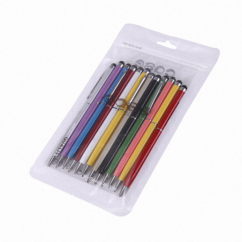 10 bucăți/set stilouri universale 2 în 1 din metal cu stilouri cu bile cu ecran tactil Stylo pentru toate ecranele capacitive pentru cadou Dropship