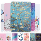 Cute Unicorn Cat planšetdatora vāciņš priekš Funda Samsung Galaxy Tab A7 Case Flip Cover Galaxy Tab S6 Lite S7 S8 Case T870 T500 P610